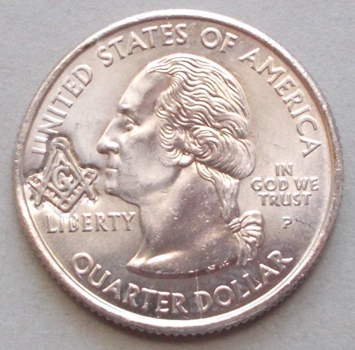 Masonic-Tokens,-Coins-And-Counter-Stamped-Pennies